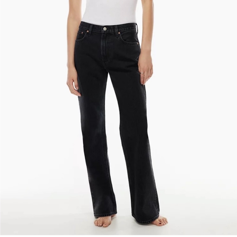 Aritzia Denim Forum Marianne Mid Loose Flare